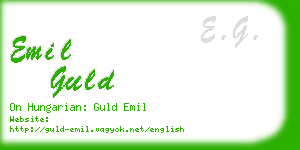 emil guld business card